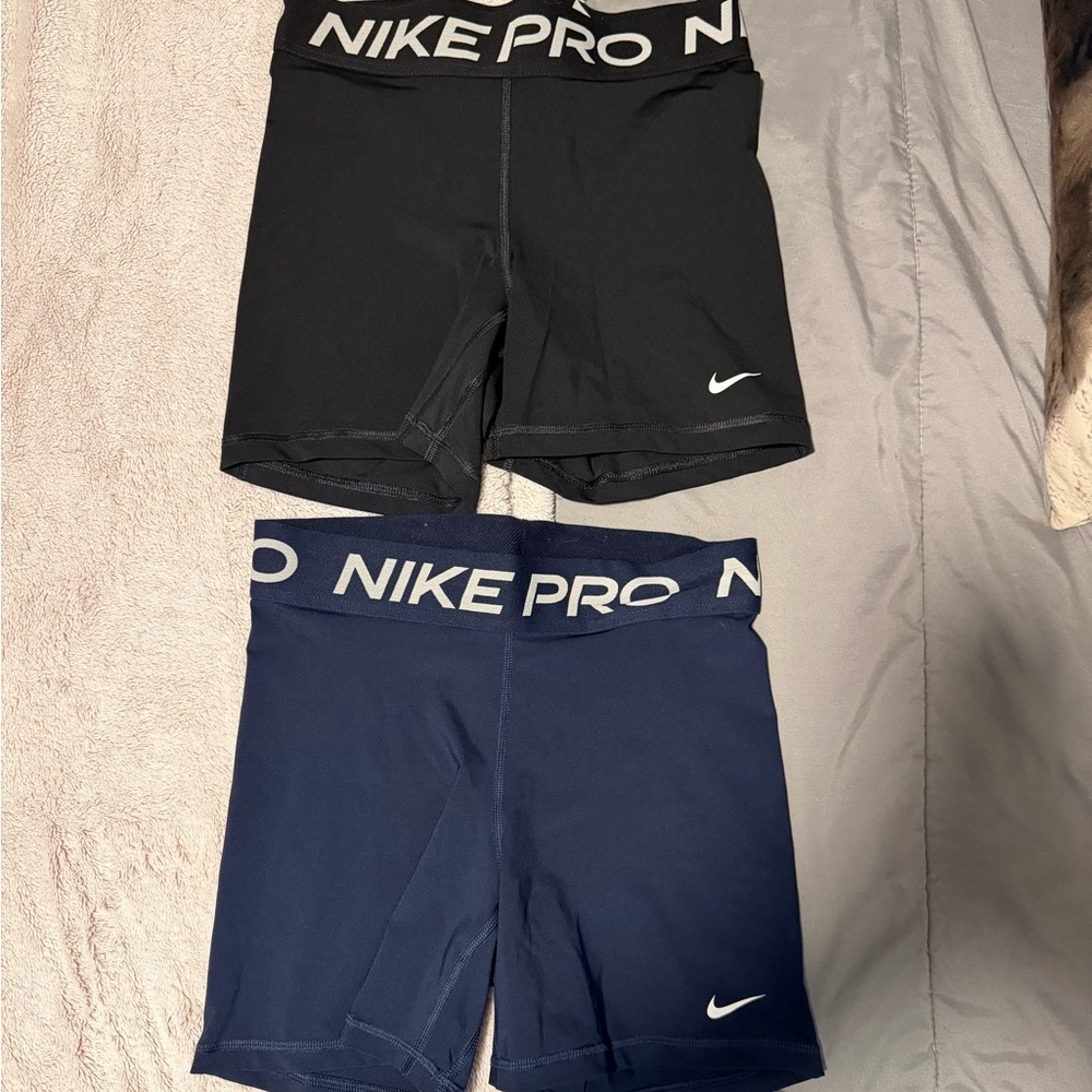 Nike Pro Black and Navy Athletic Shorts Bundle